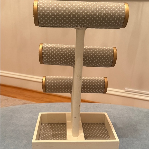 Polka Dot Jewelry Organizer with Gold Accents - Picture 5 of 7